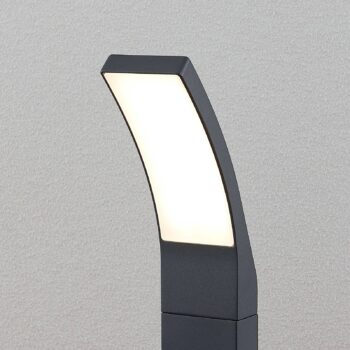 Nástenné svietidlo Lindby Ilvita LED, 60 cm, antracit, kov, IP54
