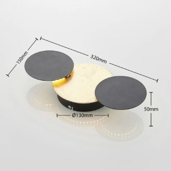 Nástenné svietidlo Lindby LED Grazyna, 32 cm, 3 svetlá, nastaviteľné