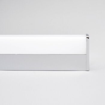 Nástenné svietidlo Lindby LED Philippa, hranaté, 59 cm, chróm, IP44