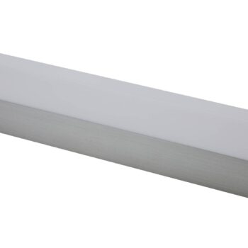 Nástenné svietidlo Lindby LED Philippa, hranaté, 59 cm, farba hliníka, IP44