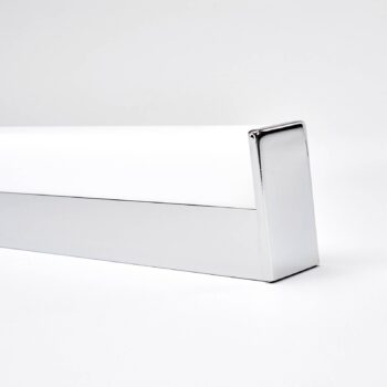 Nástenné svietidlo Lindby LED Philippa, hranaté, 89 cm, chróm, IP44