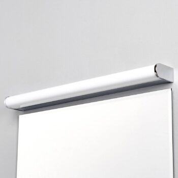 Nástenné svietidlo Lindby LED Philippa, zaoblené, 58 cm, chróm, IP44