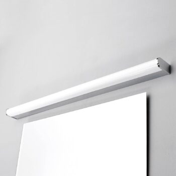 Nástenné svietidlo Lindby LED Philippa, zaoblené, 88 cm, chróm, IP44