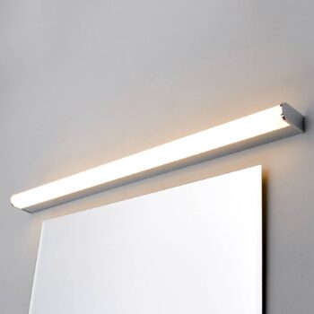 Nástenné svietidlo Lindby LED Philippa, zaoblené, 88 cm, chróm, IP44