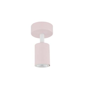Nástenné svietidlo Livia, ružové, 13 cm, kov, nastaviteľné, GU10
