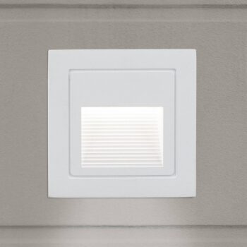 Nástenné svietidlo Loro LED, biele, šírka 8,5 cm, hliník
