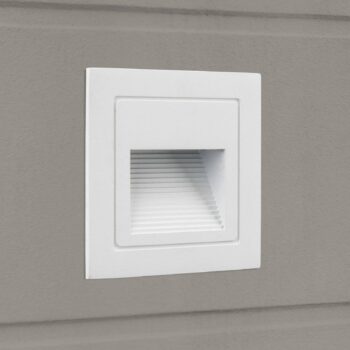 Nástenné svietidlo Loro LED, biele, šírka 8,5 cm, hliník