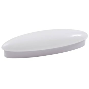 Nástenné svietidlo Lucande LED Leihlo, biele, plast, výška 8 cm