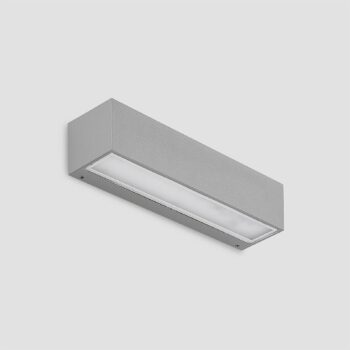 Nástenné svietidlo Lucande LED Lengo, 25 cm, strieborné, 1 svetlo, IP65
