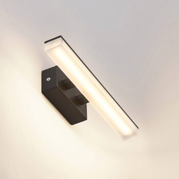 Nástenné svietidlo Lucande LED Lisana, horizontálne, 32 cm, IP44