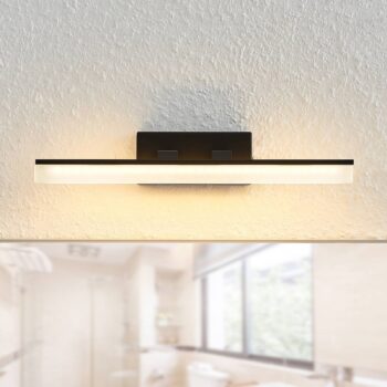 Nástenné svietidlo Lucande LED Lisana, horizontálne, 32 cm, IP44