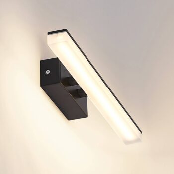Nástenné svietidlo Lucande LED Lisana, horizontálne, 46 cm, IP44