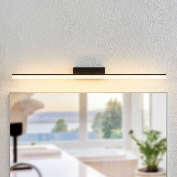 Nástenné svietidlo Lucande LED Lisana, horizontálne, 75 cm, IP44