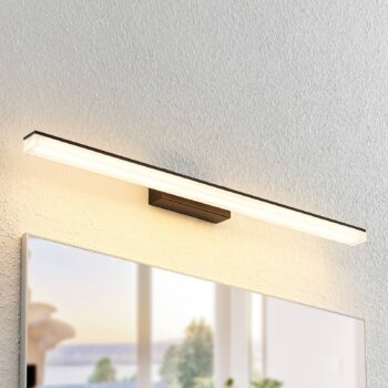 Nástenné svietidlo Lucande LED Lisana, horizontálne, 75 cm, IP44
