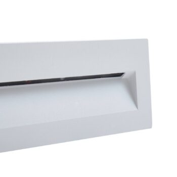 Nástenné svietidlo Lucande LED Loya, 23 x 8 cm, biele, IP54