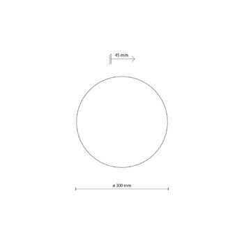Nástenné svietidlo Luna, béžová farba, nepriame svetlo, Ø 30 cm, oceľ