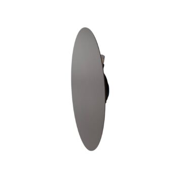 Nástenné svietidlo Luna, hnedé, nepriame svetlo, Ø 30 cm, oceľ