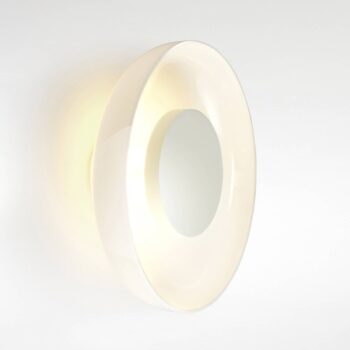 Nástenné svietidlo MARSET Aura LED, Ø 25 cm, opál