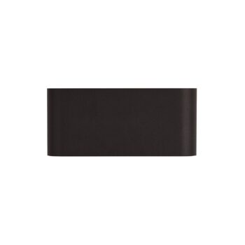 Nástenné svietidlo Match Box LED, čierne, kovové, hore/dole, 18 cm