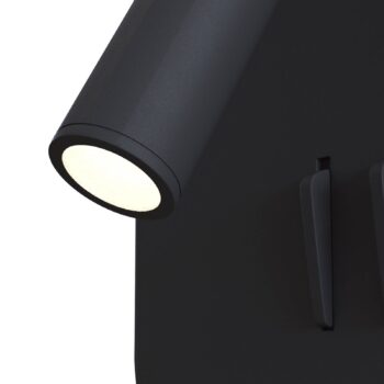 Nástenné svietidlo Maytoni Ios 176 LED, hranaté, čierne