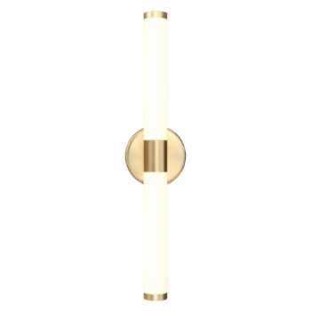 Nástenné svietidlo Maytoni LED Axis, zlatá farba, výška 35,6 cm