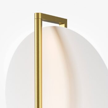 Nástenné svietidlo Maytoni LED Mira, zlatá/biela, výška 30 cm, kov