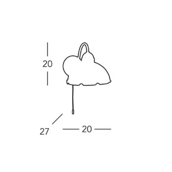 Nástenné svietidlo Nonna Roztrúsený kvet, zelené