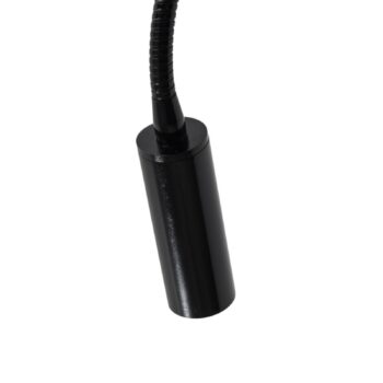 Nástenné svietidlo Ojos, čierne, lampa na čítanie, nastaviteľné, 33 cm, G9