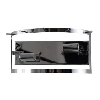 Nástenné svietidlo Orvin, chróm, 2 svetlá, šírka 33 cm, sklo