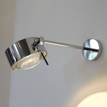 Nástenné svietidlo PUK SIDES, 1-lampa 30 cm chróm