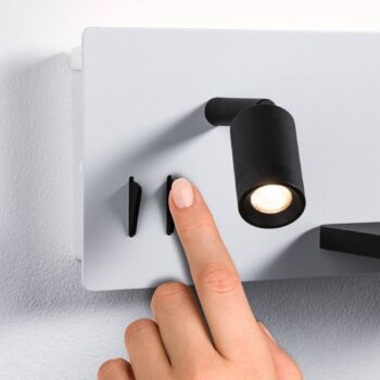 Nástenné svietidlo Paulmann LED Serra, pravá strana, port USB-C