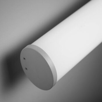 Nástenné svietidlo Pirgos LED, šírka 100 cm, biele, plast
