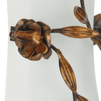 Nástenné svietidlo Rose so skleneným tienidlom