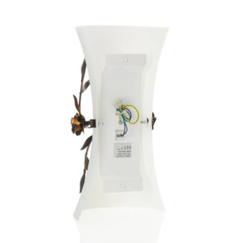 Nástenné svietidlo Rose so skleneným tienidlom