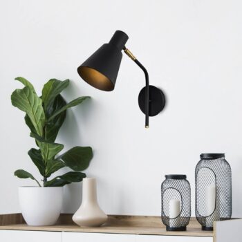 Nástenné svietidlo Sivani MR-664 1-light black/gold