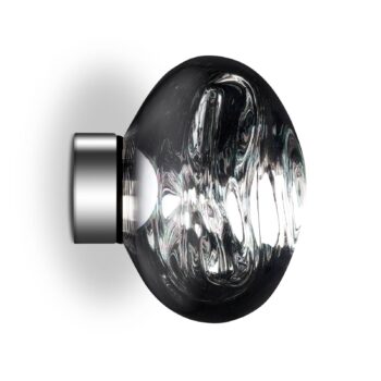 Nástenné svietidlo Tom Dixon LED Melt Surface Mini, Ø 30 cm, chróm