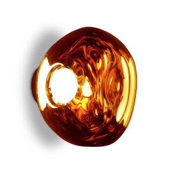 Nástenné svietidlo Tom Dixon LED Melt Surface Mini, Ø 30 cm, meď