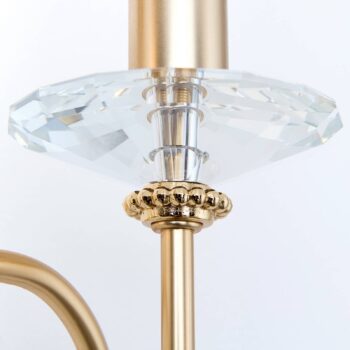 Nástenné svietidlo Violetta zlaté, 2-plameňové