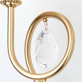 Nástenné svietidlo Violetta zlaté, 2-plameňové