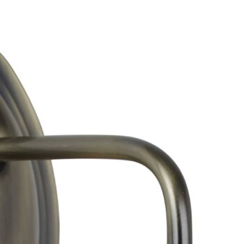 Nástenné svietidlo z holofánového skla Bistro II, starožitná mosadz