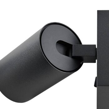 Nástenný reflektor CAN TILT, čierny, 10 x 10 cm, kov, USB vypínač