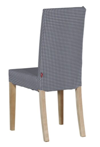 Návlek na stoličku Harry (krátky), granátovo -biele malé káro, návlek na stoličku Harry krátky, Quadro, 136-00
