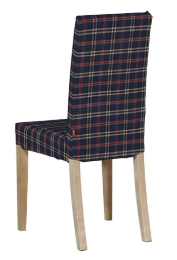 Návlek na stoličku Harry (krátky), modro - červené káro, návlek na stoličku Harry krátky, Quadro, 142-68