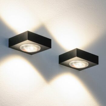 Nemo Fix LED nástenné svetlo hore/dole TRIAC čierne
