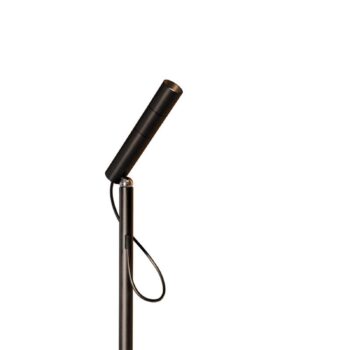 Nemo LED stojacia lampa Typ, čierna, 2700 K, stmievateľná