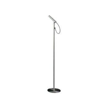 Nemo LED stojacia lampa Typ, farba hliníka, 3000 K, stmievateľná