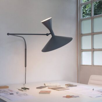 Nemo Lampe de Marseille nástenné svietidlo, sivý mat