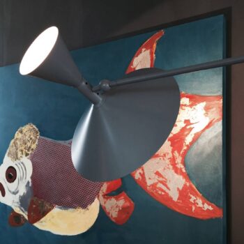 Nemo Lampe de Marseille nástenné svietidlo, sivý mat