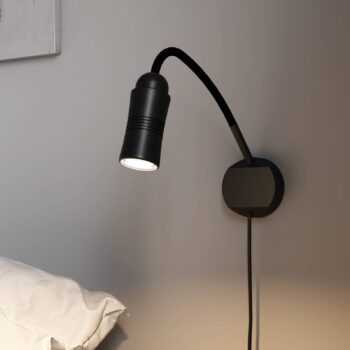 Neo! Flex Hotel II nástenné LED svetlo, čierna