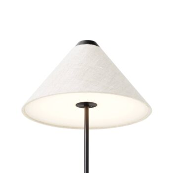 New Works Brolly stolová lampa batérie IP44 biela